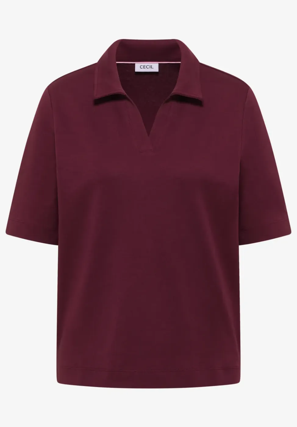 Effen poloshirt met korte mouwen