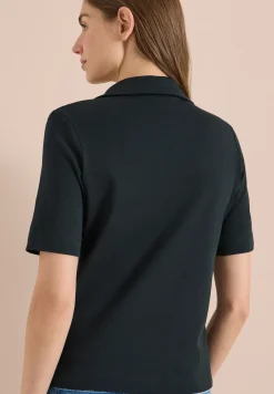 Effen polo met korte mouwen