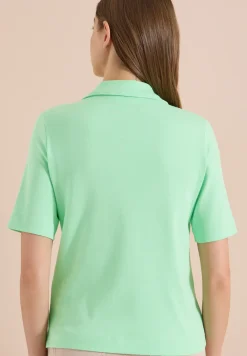 Effen poloshirt met korte mouwen