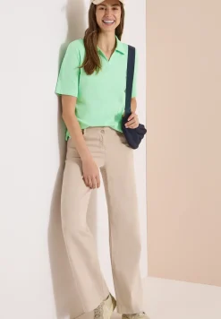 Effen poloshirt met korte mouwen