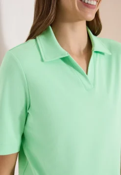 Effen poloshirt met korte mouwen
