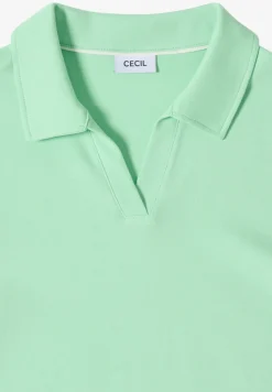 Effen poloshirt met korte mouwen