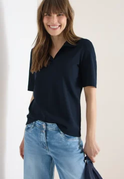 Effen poloshirt met korte mouwen