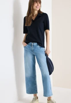 Effen poloshirt met korte mouwen