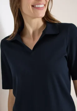 Effen poloshirt met korte mouwen