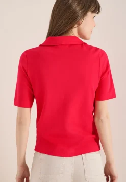 Effen poloshirt met korte mouwen