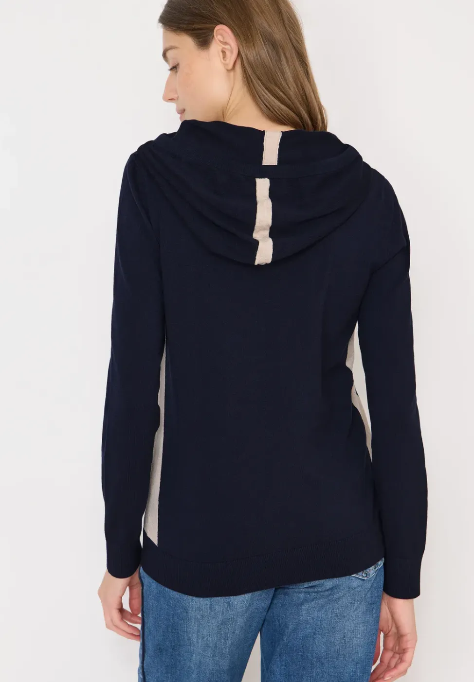 Fijn gebreide hoodie