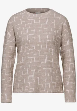 Fluffy shirt met print