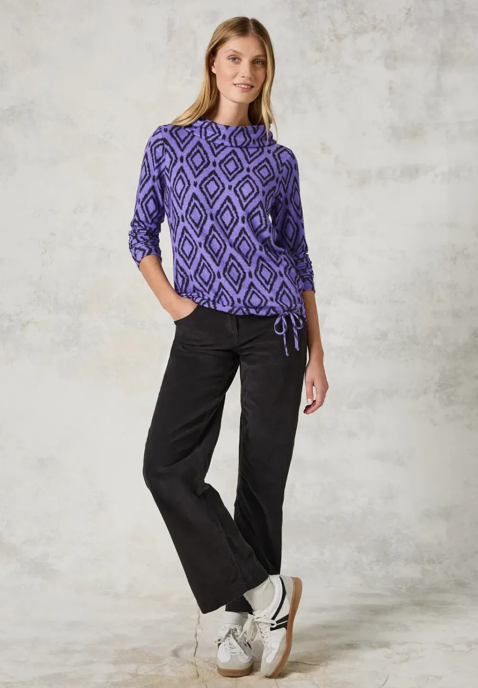 Fluffy shirt met print