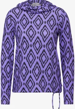 Fluffy shirt met print
