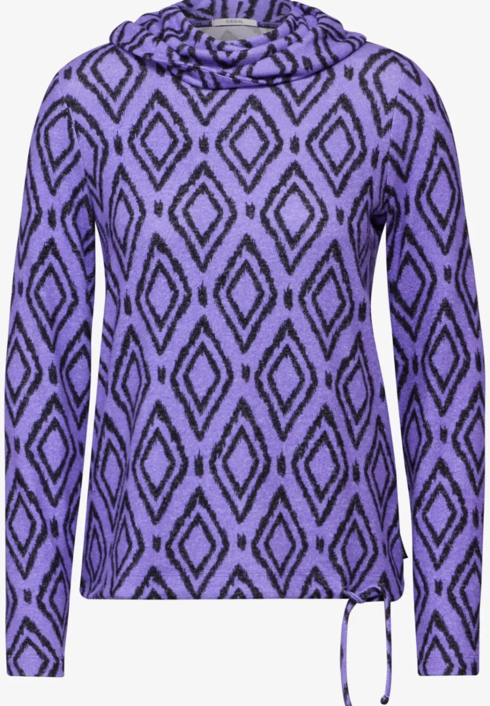 Fluffy shirt met print