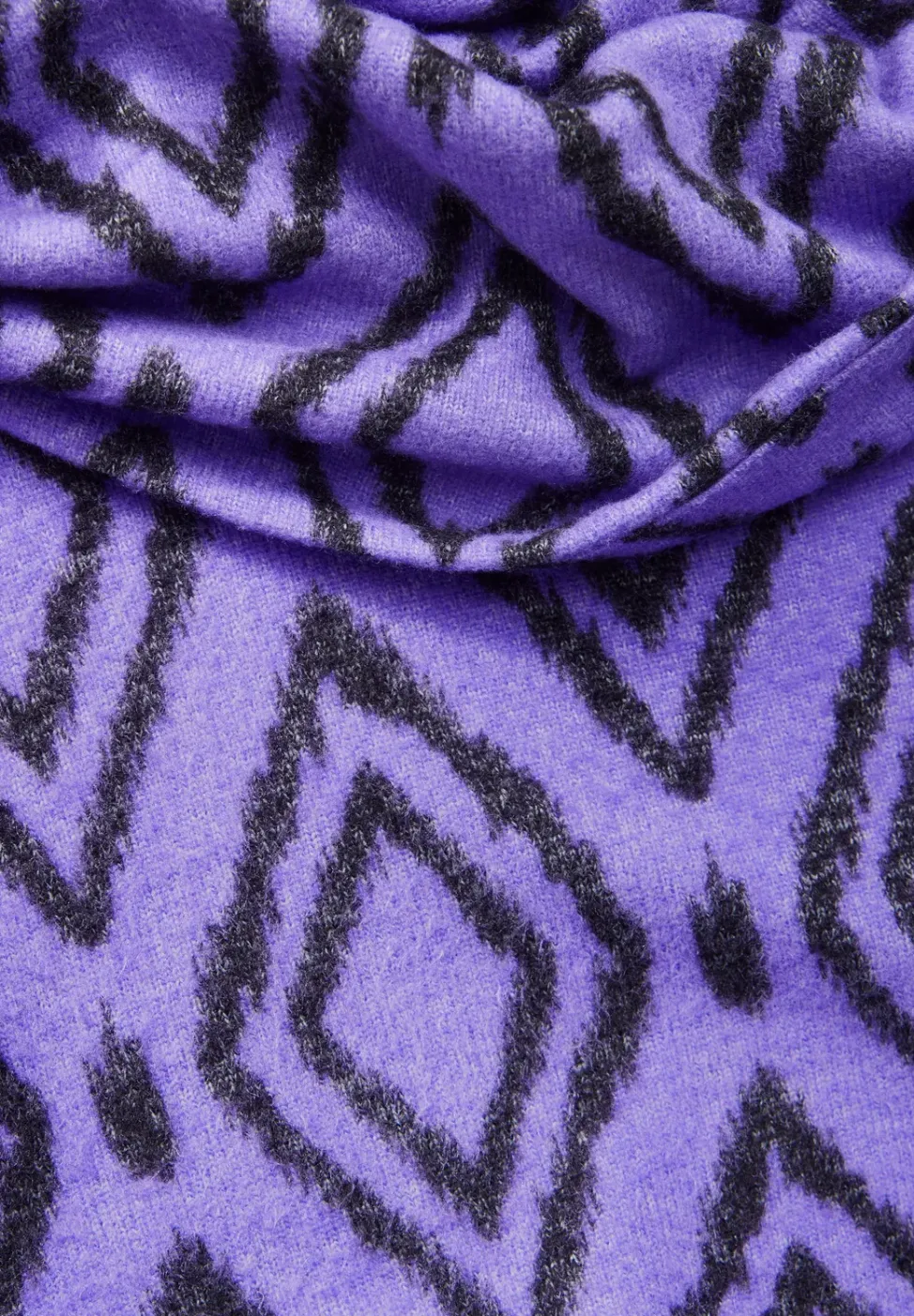 Fluffy shirt met print