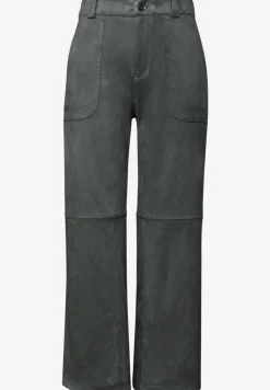 Fluwelen broek met rechte pijpen