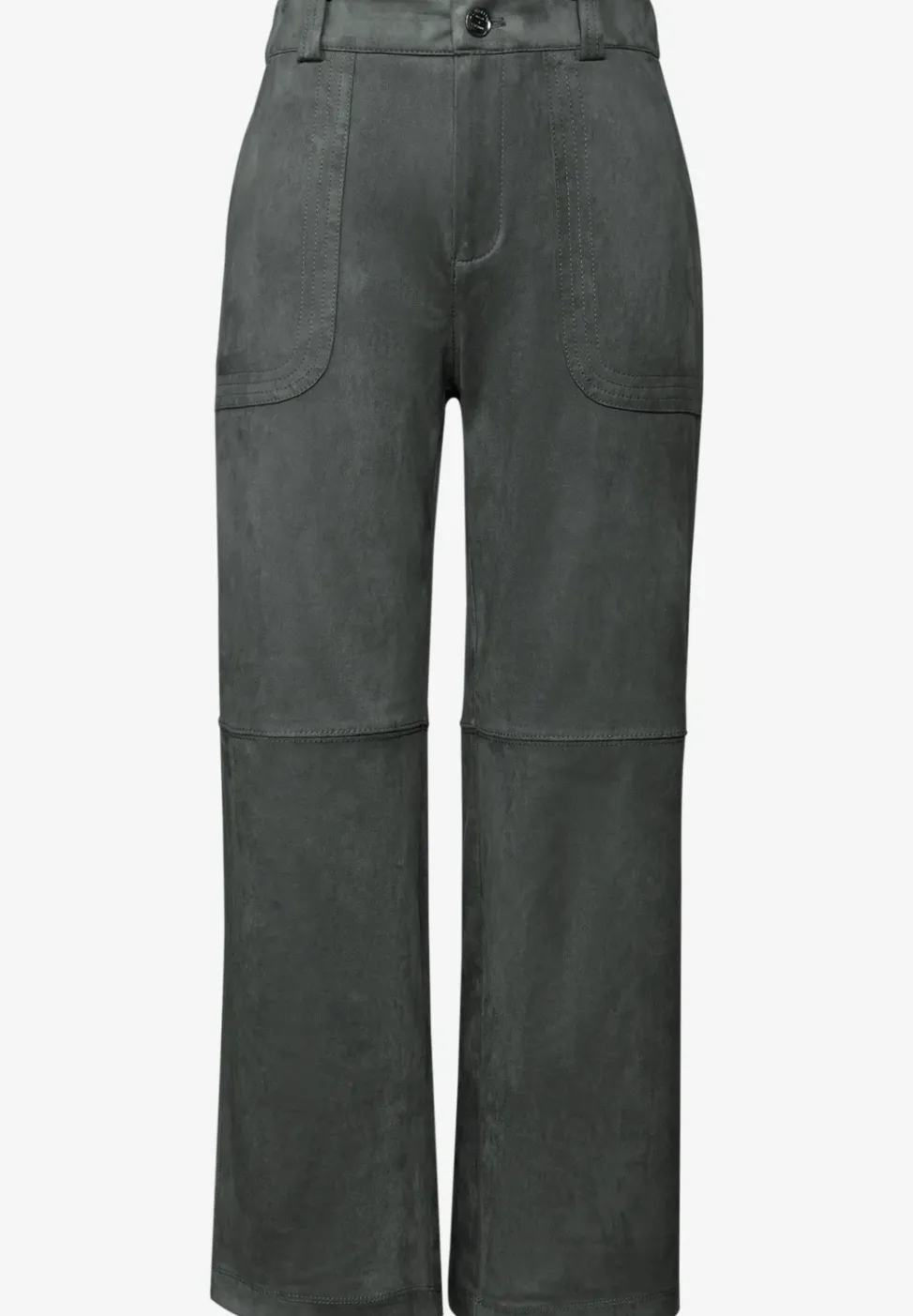 Fluwelen broek met rechte pijpen