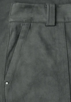 Fluwelen broek met rechte pijpen