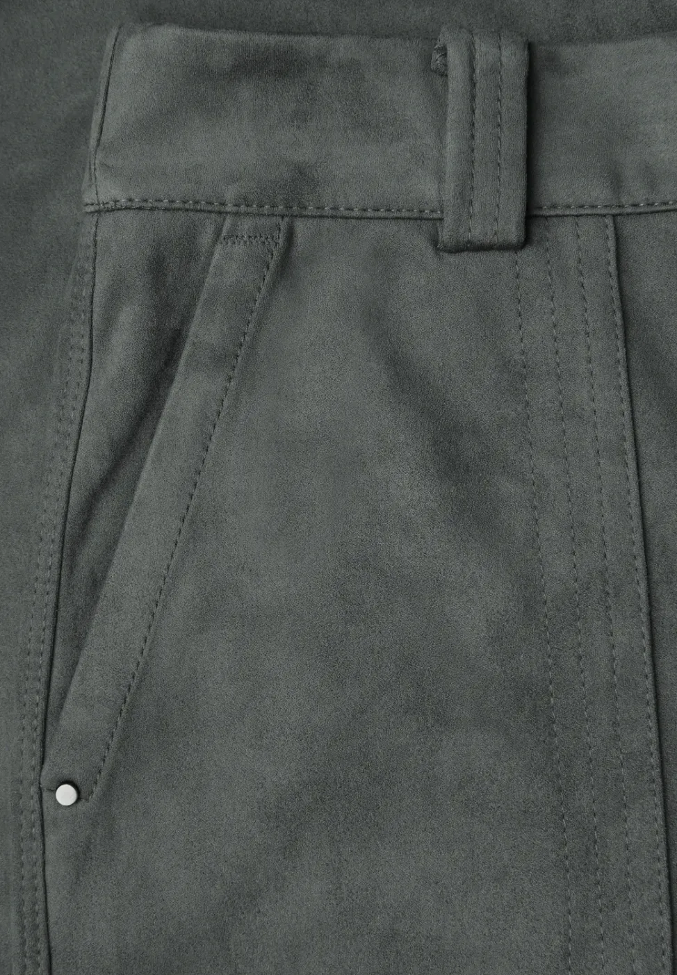 Fluwelen broek met rechte pijpen
