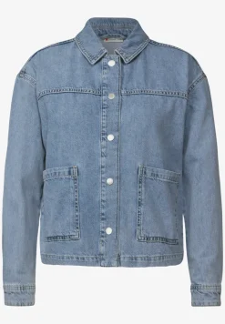 Gebleekt denim jasje