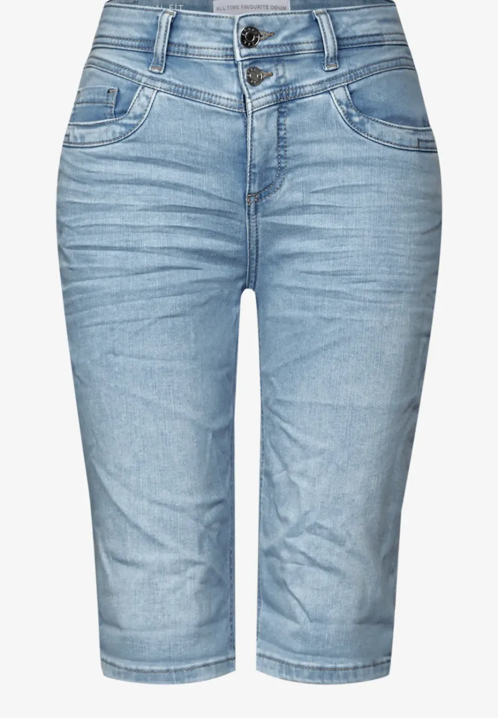 Gebleekte bermudajeans