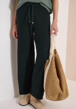 Gebreide broek met wijde pijpen in Loose Fit