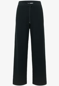 Gebreide broek met wijde pijpen in Loose Fit