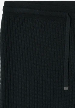Gebreide broek met wijde pijpen in Loose Fit
