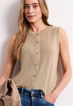 Gebreid gilet met glitter