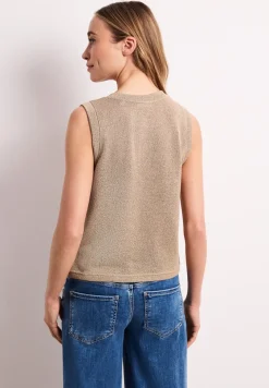 Gebreid gilet met glitter