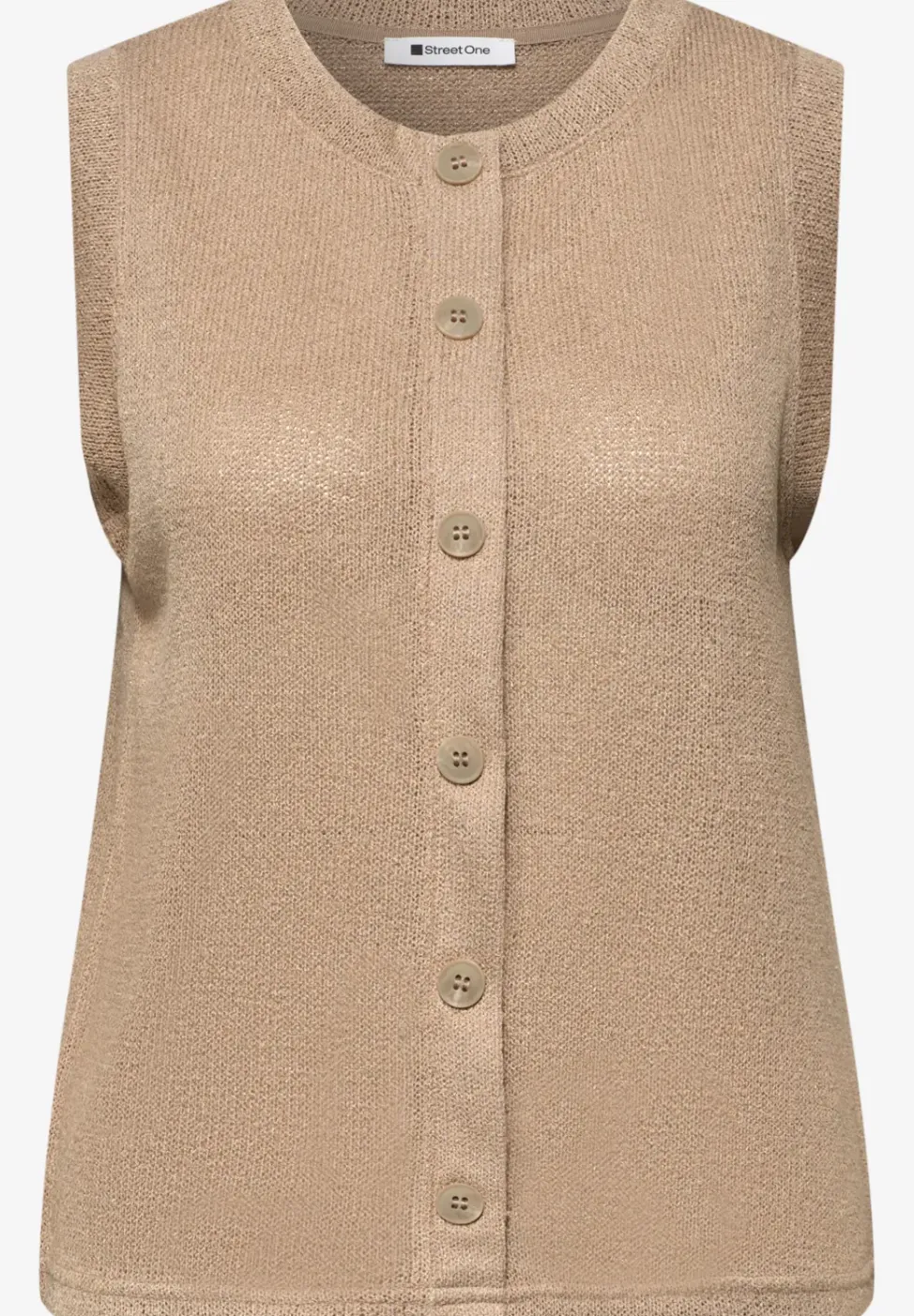 Gebreid gilet met glitter