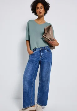 Gebreid V-hals Shirt