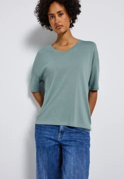 Gebreid V-hals Shirt