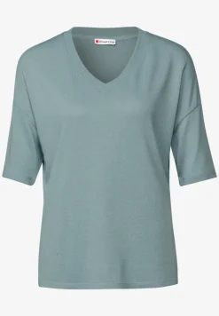 Gebreid V-hals Shirt