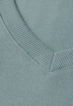 Gebreid V-hals Shirt