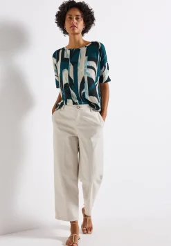 Gedessineerd crinkle shirt