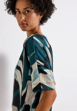 Gedessineerd crinkle shirt
