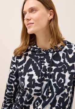 Gedessineerd shirt met capuchon