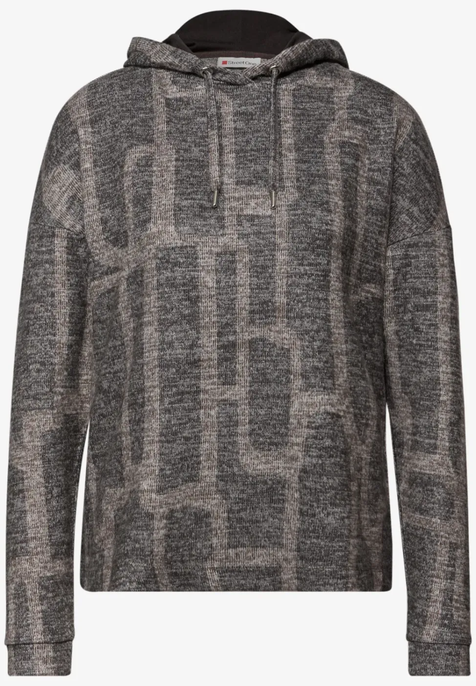 Gedessineerd shirt met capuchon