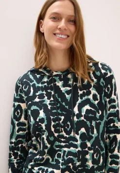 Gedessineerd shirt met capuchon
