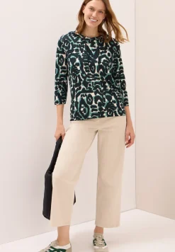 Gedessineerd shirt met capuchon