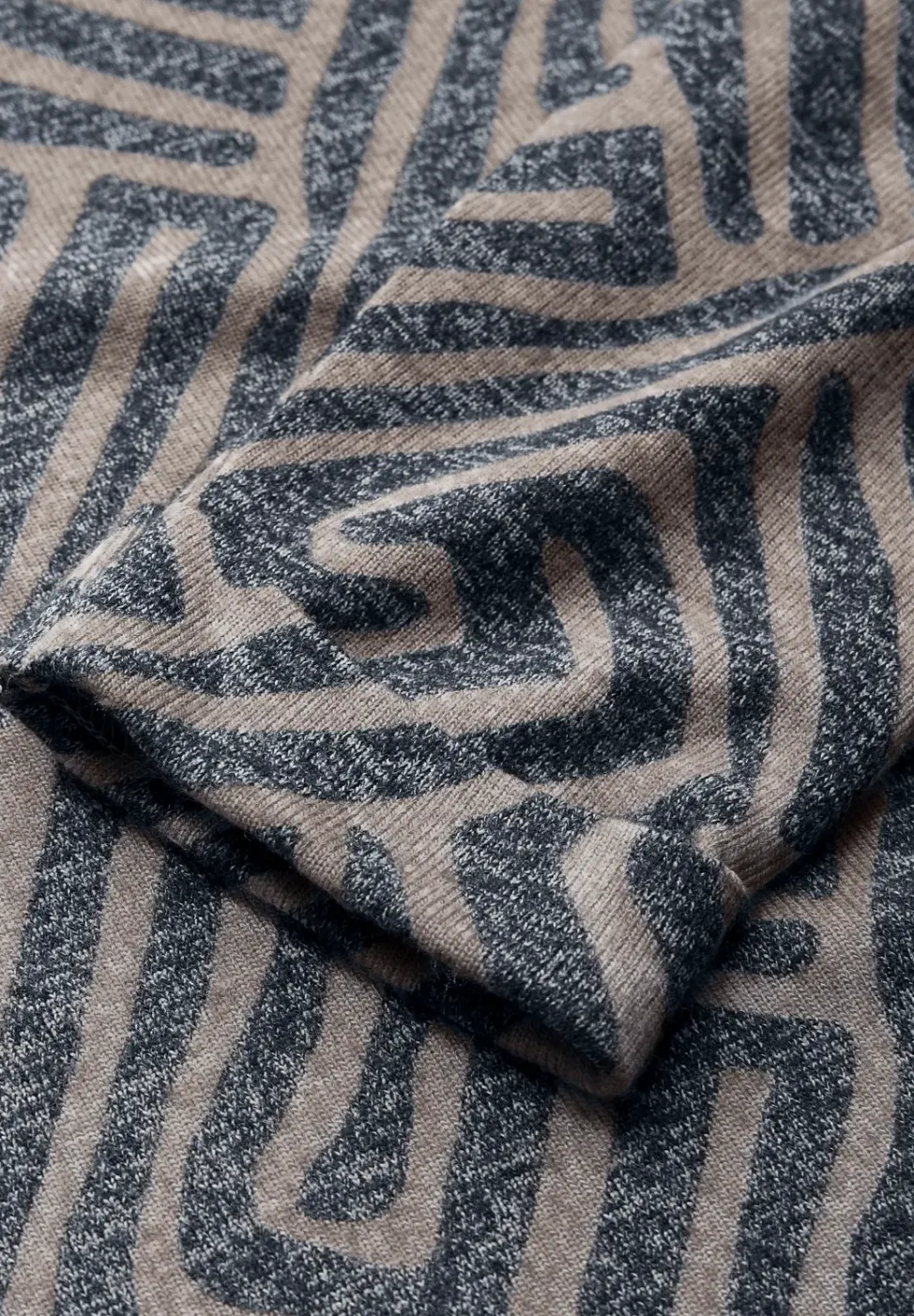 Gedessineerd shirt met lange mouwen