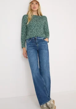 Gedessineerd shirt met lange mouwen