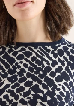 Gedessineerd shirt met lange mouwen