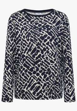 Gedessineerd shirt met lange mouwen