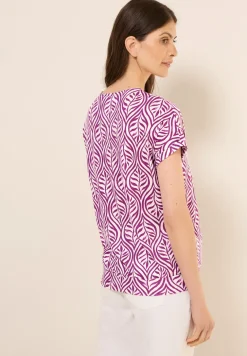 Gedessineerd V-hals Shirt