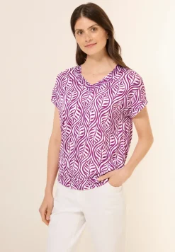 Gedessineerd V-hals Shirt