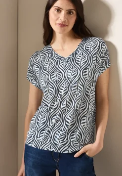 Gedessineerd V-hals Shirt