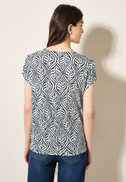Gedessineerd V-hals Shirt