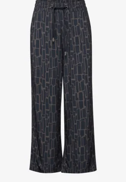 Gedessineerde 7/8 broek Wide Legs