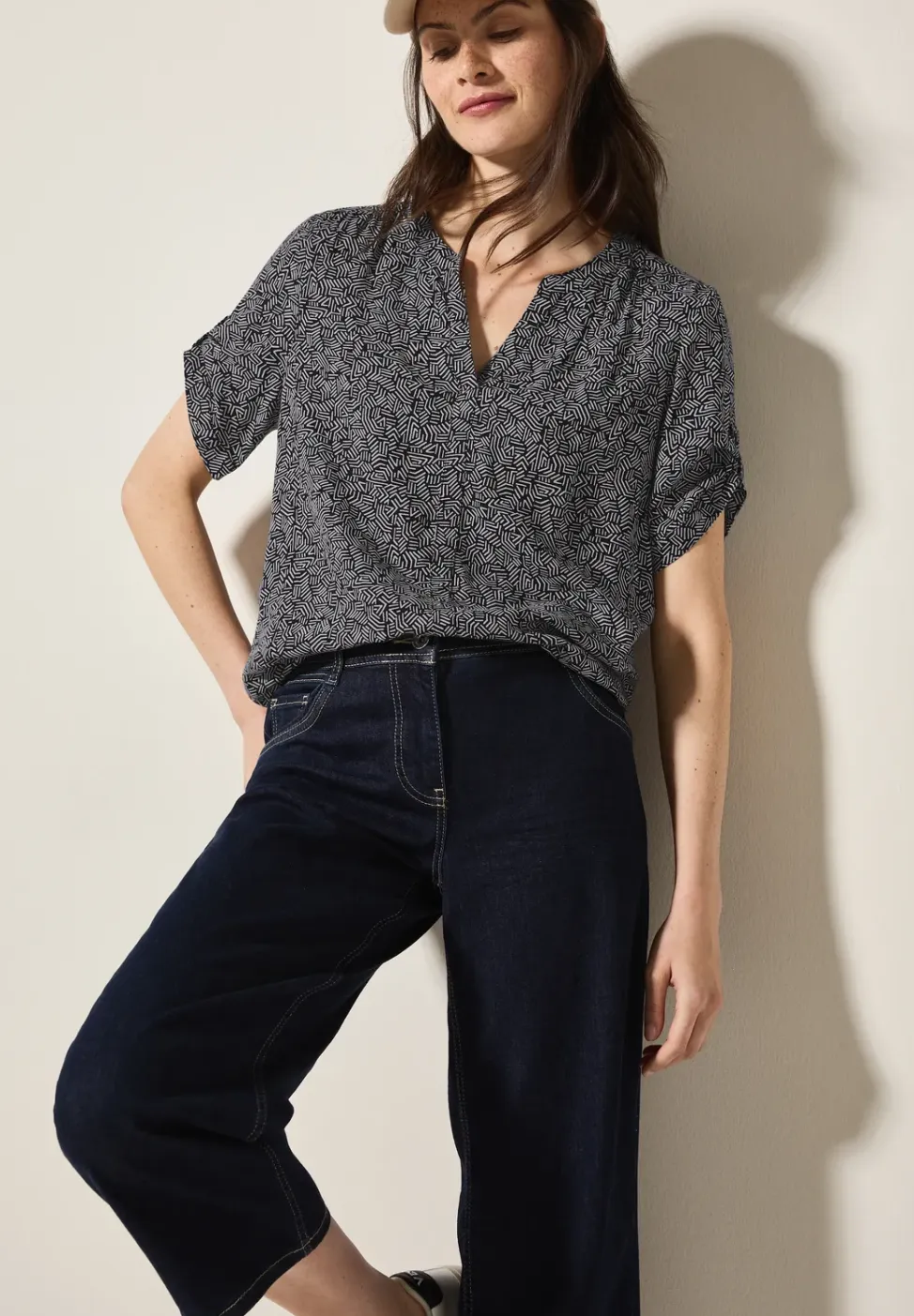 Gedessineerde blouse