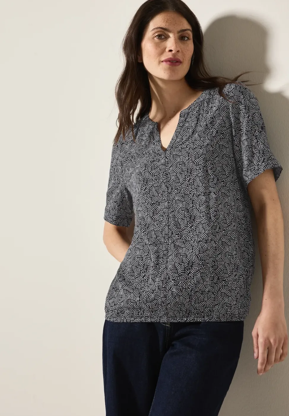 Gedessineerde blouse