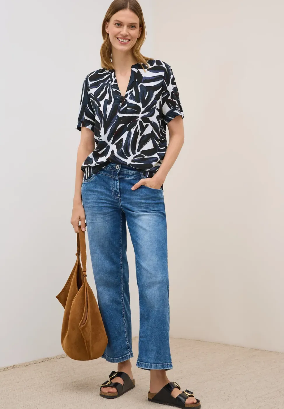 Gedessineerde blouse